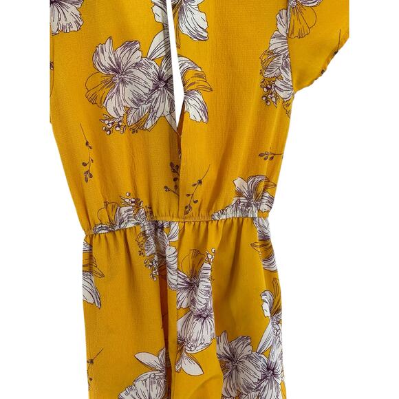 Charlotte Russe Floral Keyhole Jumpsuit Romper XS - Boho Chic Casual Style - Picture 7 of 10